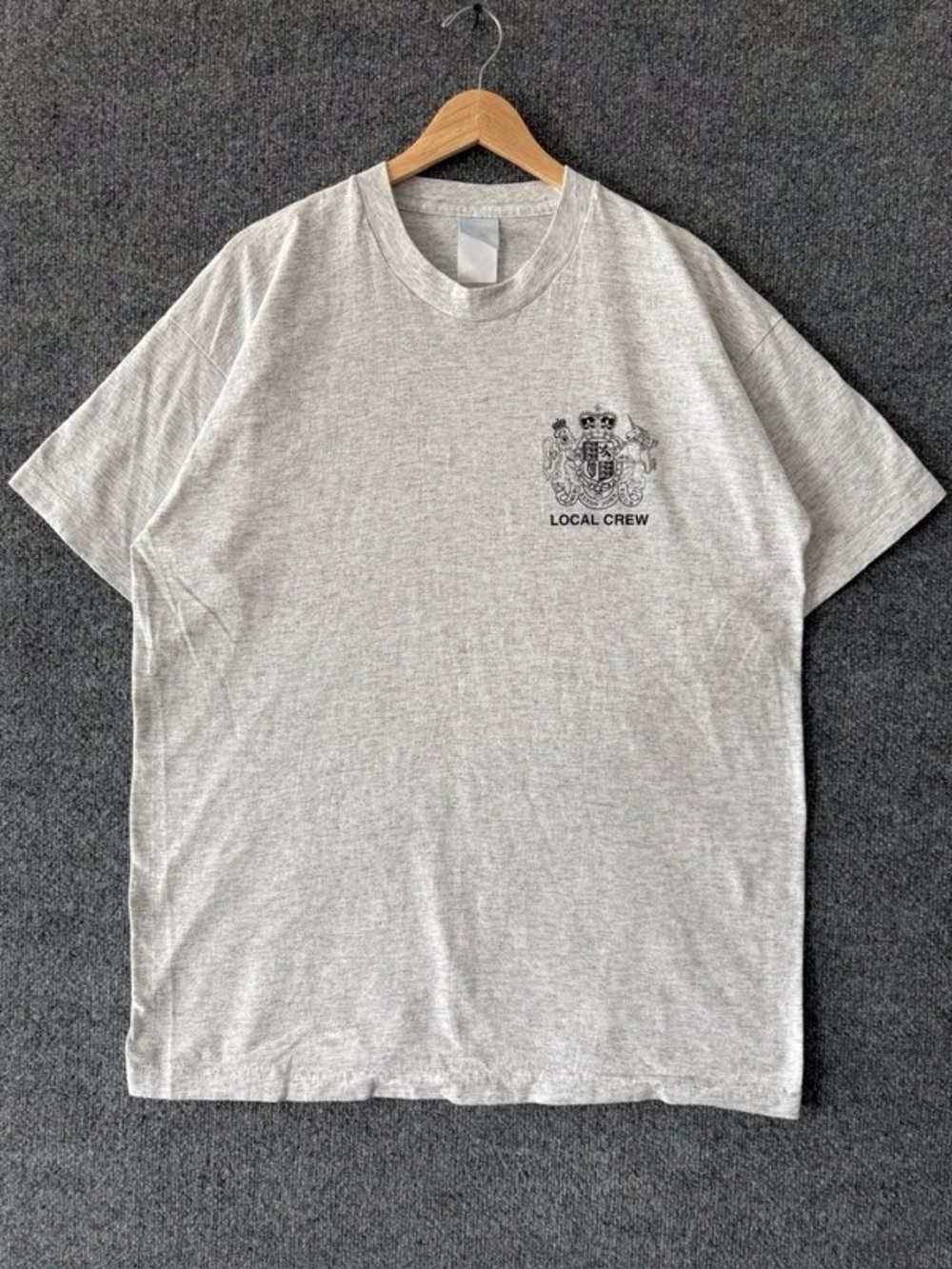 Local Crew Short-Sleeve Crewneck T-Shirt in Heather Gray